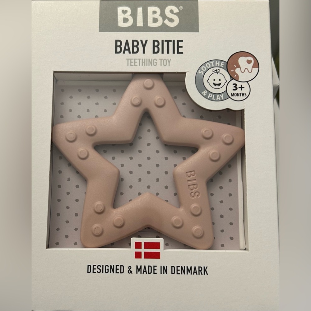 BIBS Baby Bitie Teething Toy. NEW. Unopened. In original packaging.